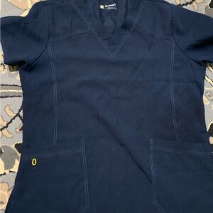 WonderWink Navy Blue Scrub Top and Maternity scrub pants set